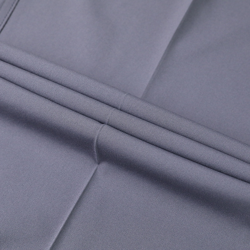 2024 new summer middle-aged dad ice silk eight elastic waist casual pants