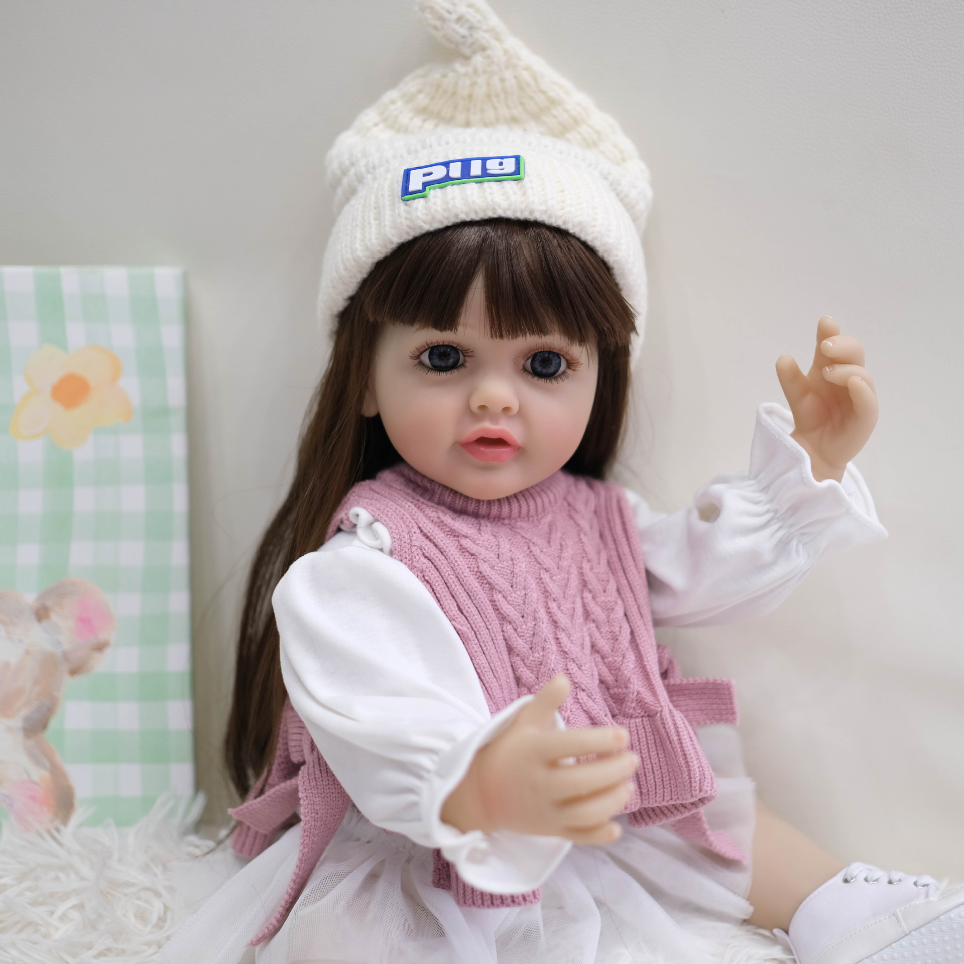NPK 55cm pegamento completo simulación muñeca reborn Betty transfronteriza e-commerce suministro entrega de una sola pieza