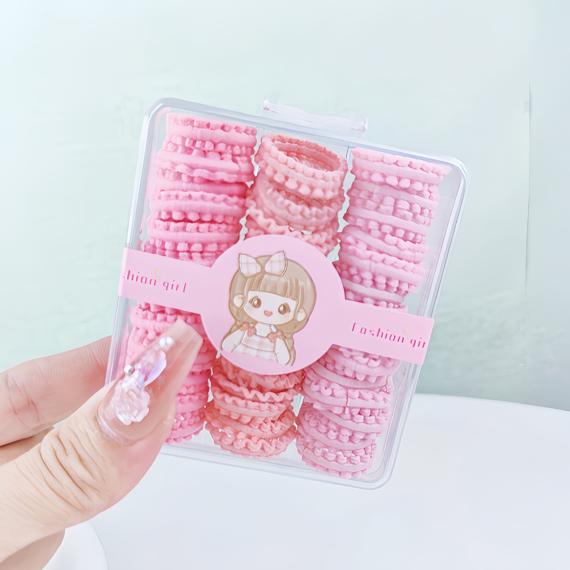 Niños de alta elasticidad no lesionar banda de goma para el cabello coreano para el cabello bebé anillo de cabello princesa adorable joyas para el cabello de niña