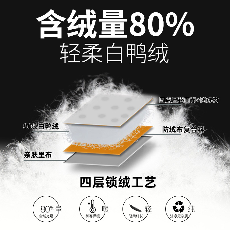 Estilo coreano de los hombres japoneses engrosada abajo chaqueta de los hombres 2023 de invierno nueva moda Suelta todo partido soporte collar abrigo Q