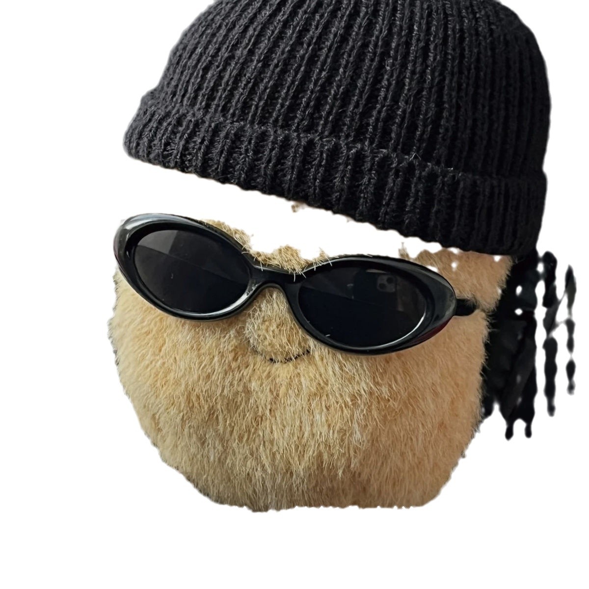 인터넷 축하 JELLYCAT 감자 같은 양모 모자 선글라스 20CM 인형 안경 트렌디 쿨 캡 풀 세트