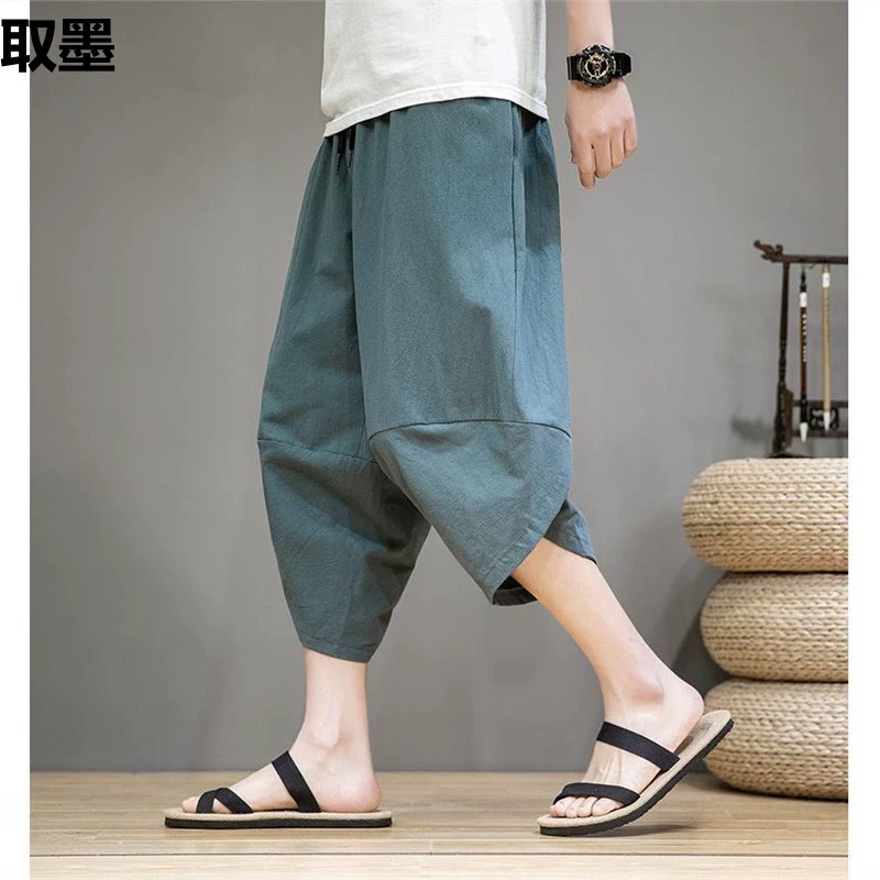 Trousers, shorts, oversize, plus size, Chinese style
