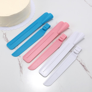 Adjustable Plastic Abs Cake Trowel Cream Height Scraper Flip Trowel Kitchen Baking Utensils