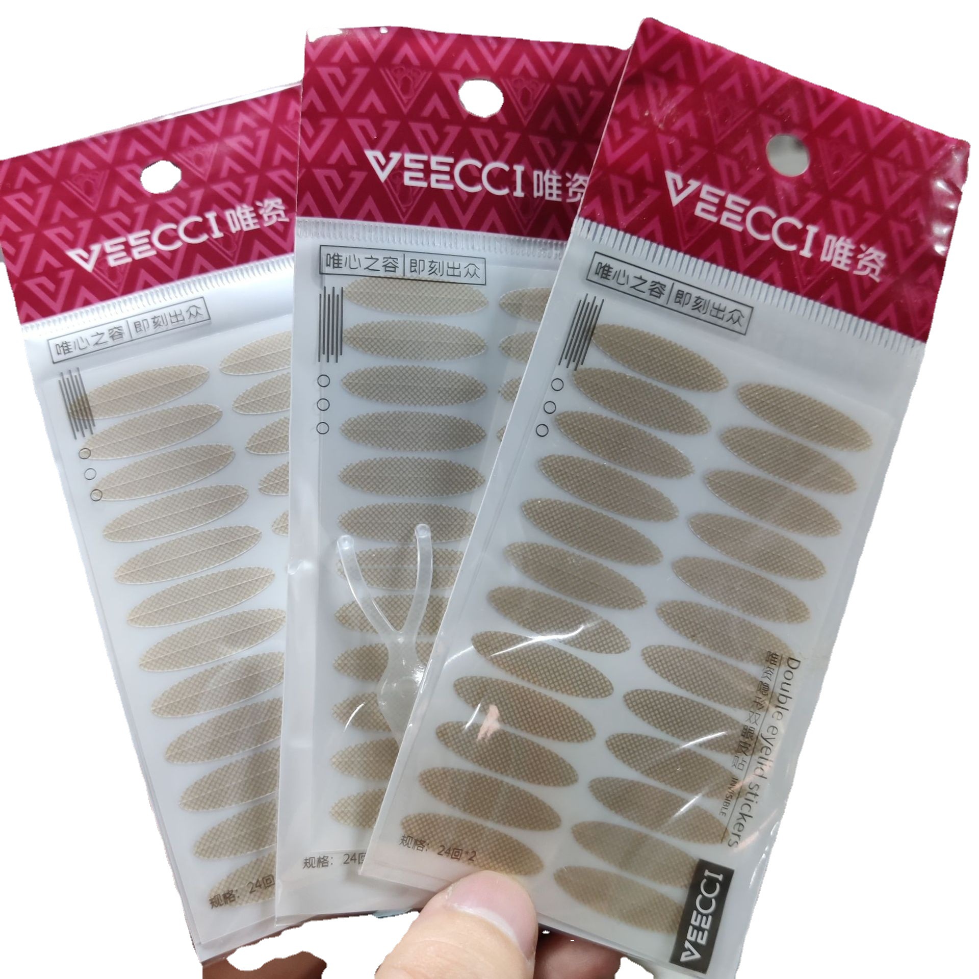 [Generación de pelo] vecci sólo invisible doble párpado pasta transpirable inconsútil impermeable 24*2