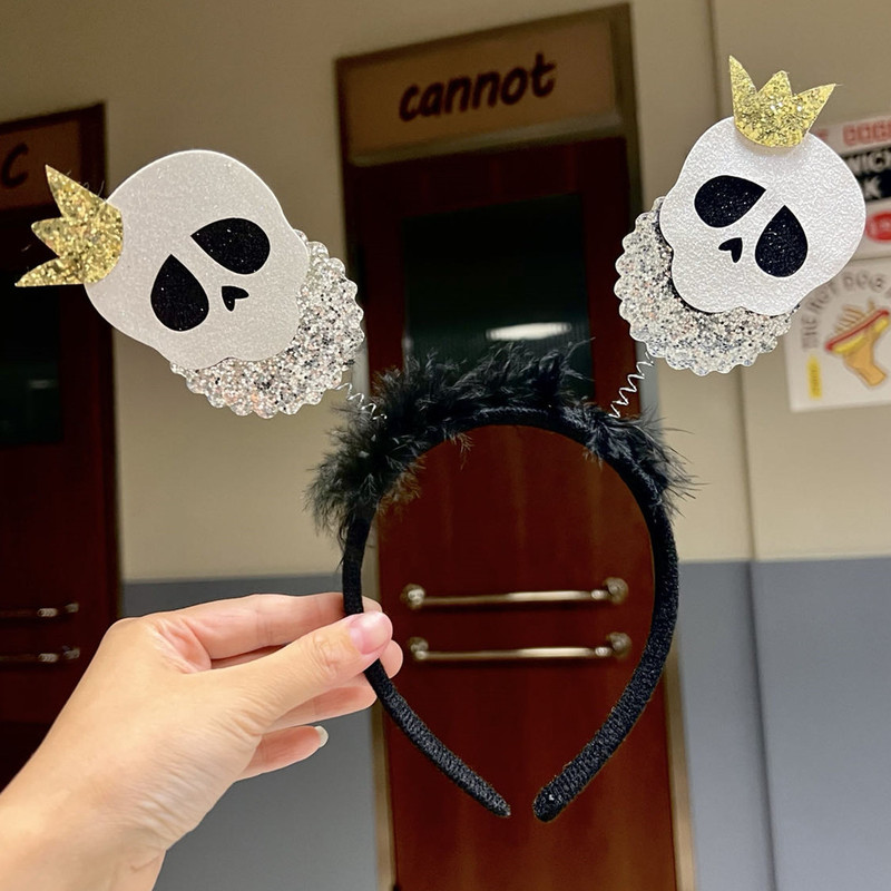 2025 クロスボーダー新ホット販売ハロウィンヘッドバンドヘアアクセサリー鬼祭りパーティーパーティー装飾ホリデー小道具頭飾り|undefined