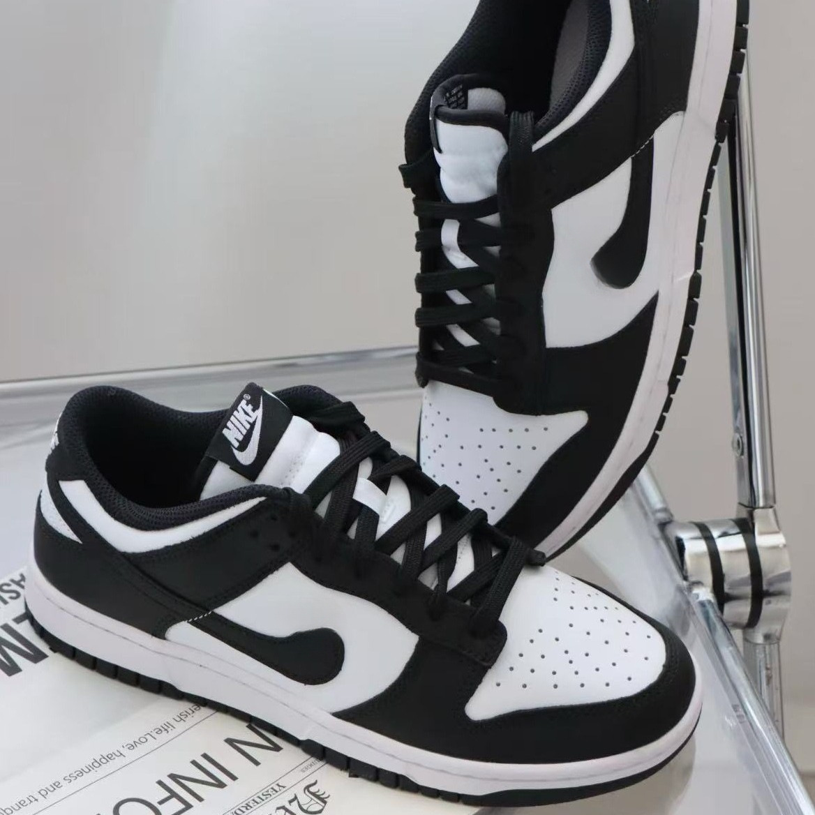 Pure original DUNK zapatos de skate de altura baja, parte superior de cuero suave multifuncional, amortiguación ligera, zapatos de baloncesto retro de moda