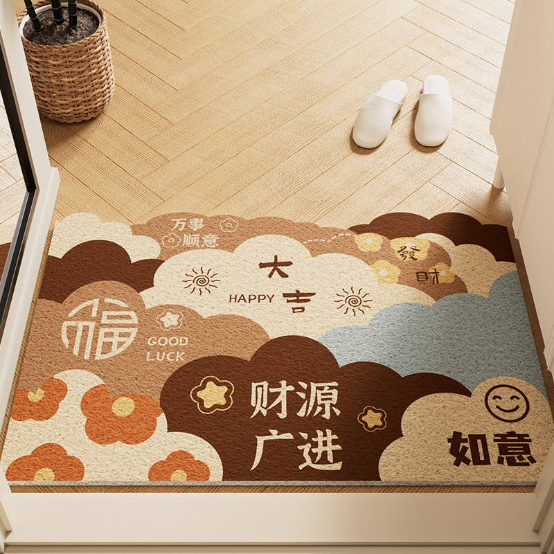 入户门地垫刮泥蹭土耐脏易打理防滑脚垫家用可裁剪耐磨丝圈地垫|undefined