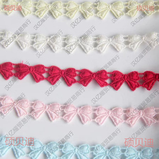 Wholesale Spot Handmade DIY Accessories Japanese Version Water-Soluble Mercerized Cotton Bow Lace Lace Width 1cm