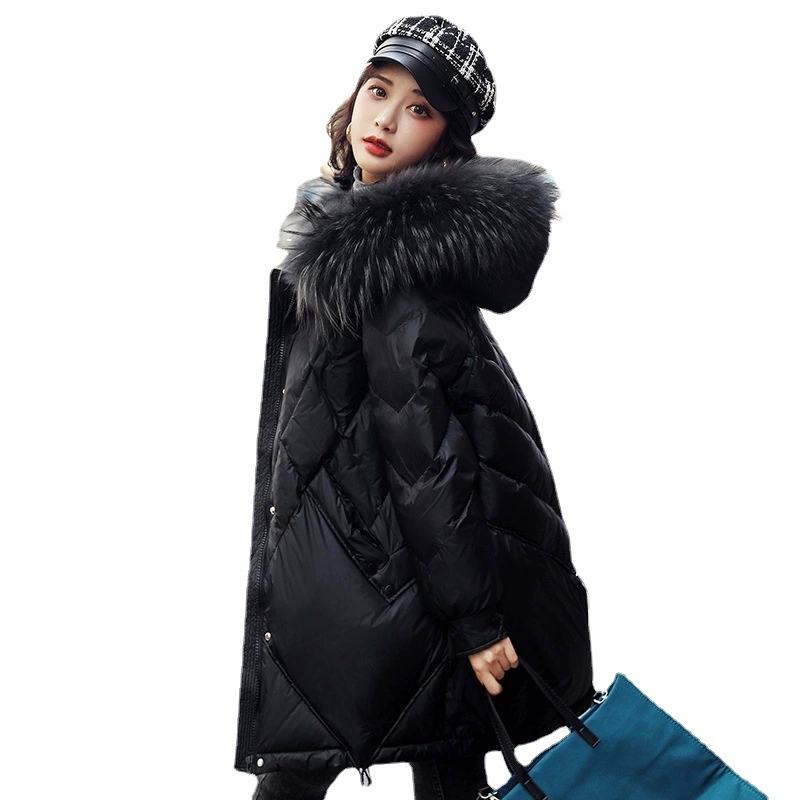 Winter fashionable velvet down jacket, Korean style, duck down