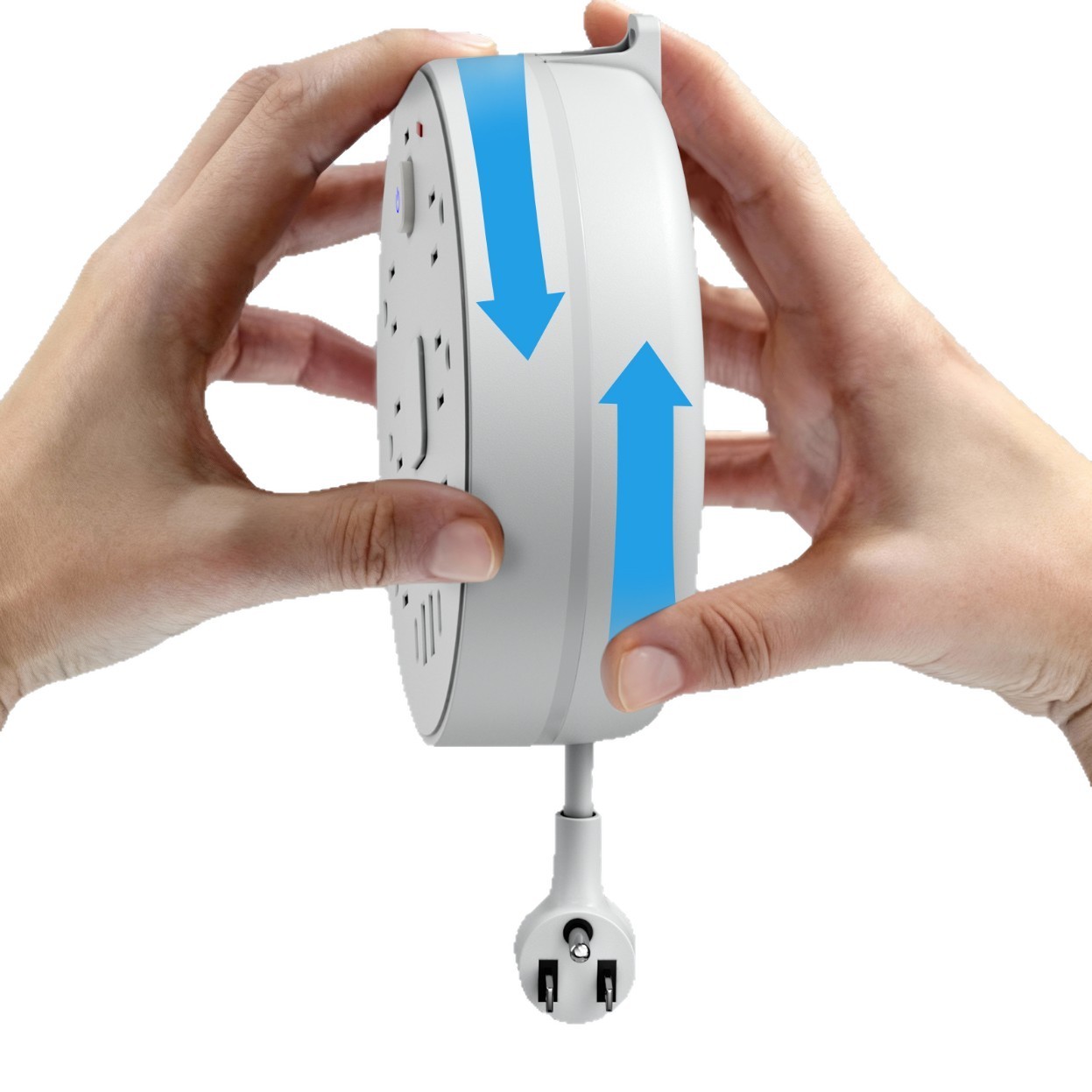 Nuevo transfronterizo 2USB + 2Type-c redondo retráctil de 6 bits con protección contra sobrecarga para América del Sur 6FT México image 5