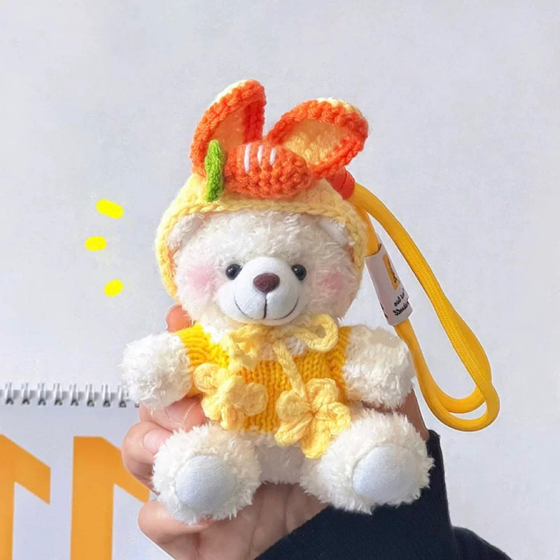 ブラッシュベアぬいぐるみバッグペンダントクリエイティブ人形かわいいクマ人形キーホルダーカップル親友ギフトペンダント|undefined
