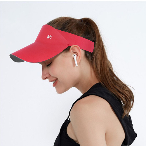 Summer Adult Sports Visor Hat Outdoor Running Sunshade Sun Protection Hat for Girls Men Sweat Absorbent Quick Dry Cap