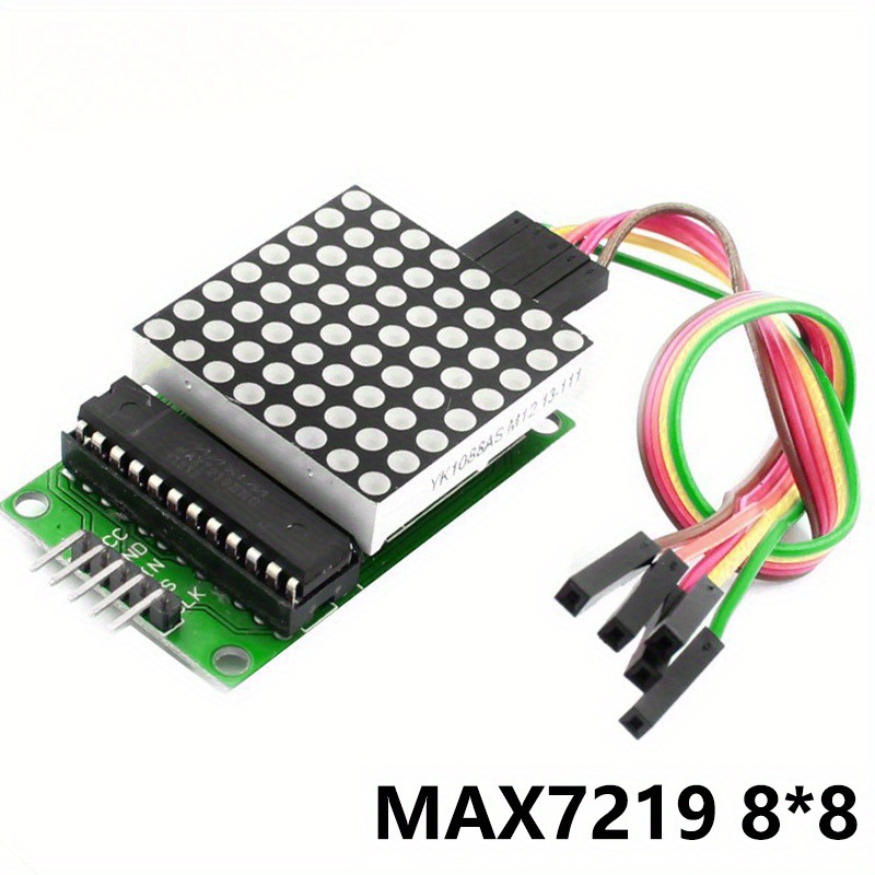 MAX7219 8x8 LED点阵显示模块 ArduinoMCU控制 共阴极5V输入/输出
