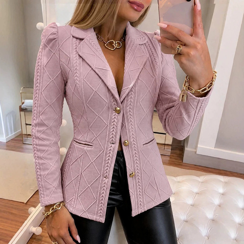 Amazon AliExpress cross-border new style long-sleeved blazer with a European and American fashion vibe
