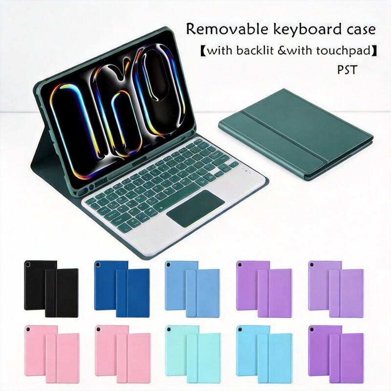 Suitable for iPad Apple Air578 Tablet Case with Pen Slot Pro11 with Touch Keyboard A16 iPad Protective Case