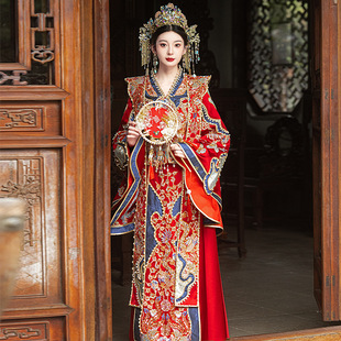 2025 New Chinese-Style Hanfu Wedding Dress Improved Xiuhe Suit Bride Wedding Chinese Dress Petite Slimming
