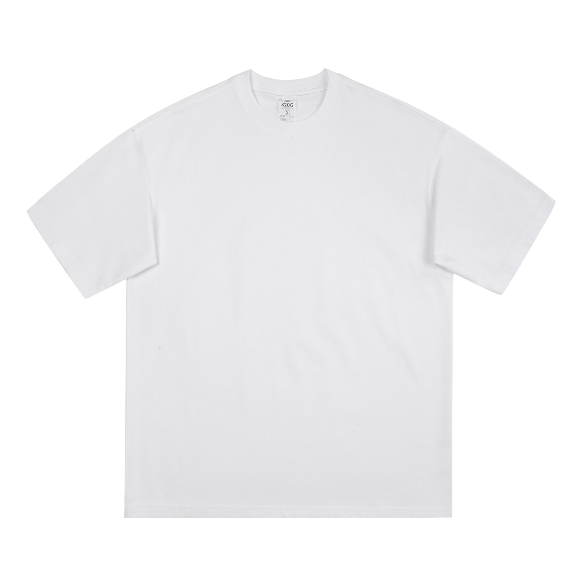 Camiseta de manga corta con cuello redondo y escote pequeño americano Camiseta de manga corta de algodón pesado de media manga para hombres y mujeres Ropa de algodón suelta para hombres Camiseta de manga corta para hombres