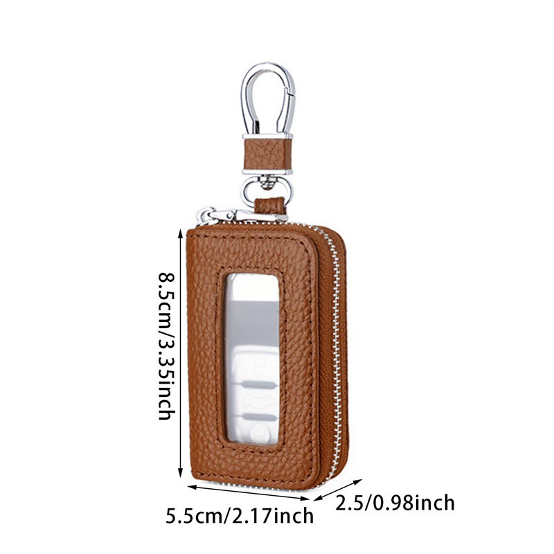 Universal key bag, capacious car keys with zipper, for import