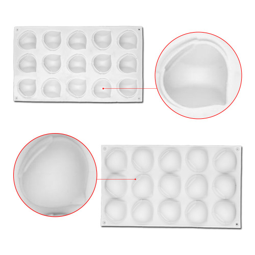 Amazon 15-in-a-row Hazelnut Mousse Cake Mold French Pastry Round Dessert Mold DIY Chocolate Mold