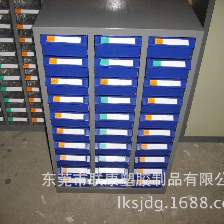 供应3310-D零件柜 30抽屉带门零件柜 铁皮样品柜