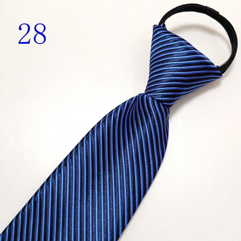 男士拉链新郎结婚红色8cm正装商务黑色免打结懒人易拉得蓝色_