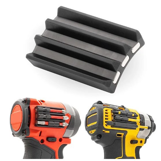 Magnetic Bit Holder 冲击钻磁头夹持器 支架带背胶 不在丢失钻头