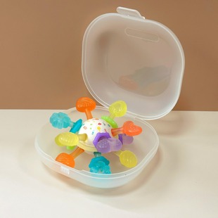 Baby candy color Manhattan hand ball early education toy grip training Baby teether atom ball