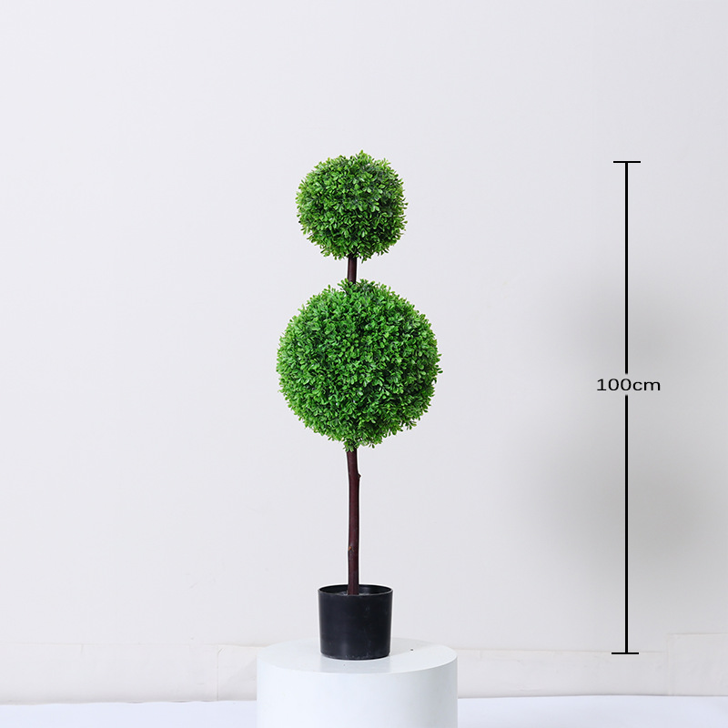 Simulación de bola de hierba de Milán, falsa planta verde, planta en maceta, decoración de piso para el hogar de interior, decoración de bolas, paisajismo de plantas biónicas