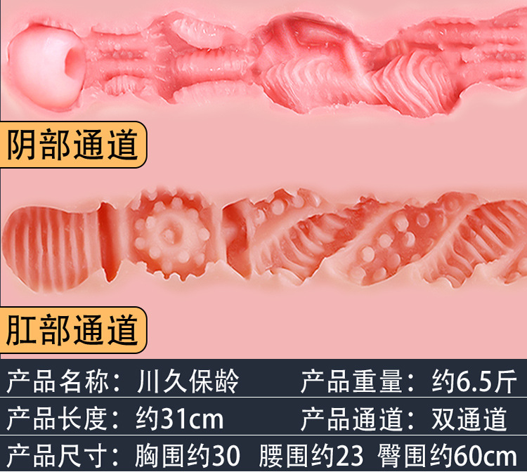 Jiuai Airplane Cup Male Masturbator TPE Inverted Mold Half-Body Doll — detail image 17