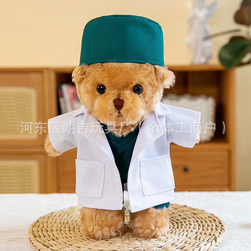 Sombrero bata blanca doctor oso