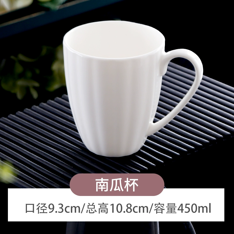 Simple ceramic mug water cup for home drinking couple cute bone china coffee fat cup creative cup