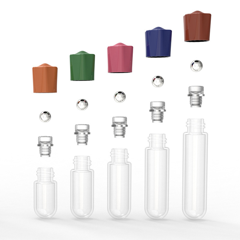 新款滚珠瓶3ml5ml圆底滚珠瓶 透明滚珠精华液瓶补水原液瓶 玻璃瓶|undefined