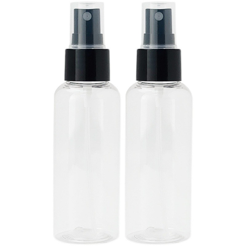 一件代发100ml圆肩酒精喷雾瓶PET塑料小喷瓶细雾超细爽肤水脸部补