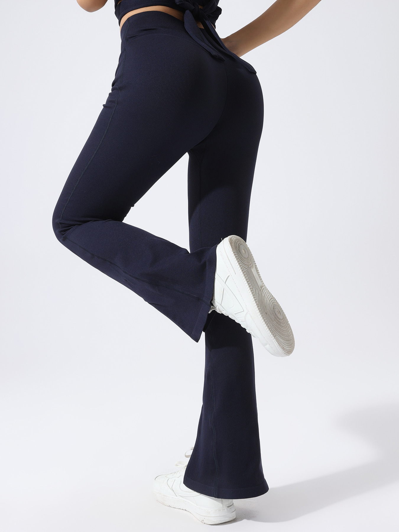 [Personalización] Pantalones de cintura sin costura de cintura de cintura alta pantalones deportivos de cintura alta