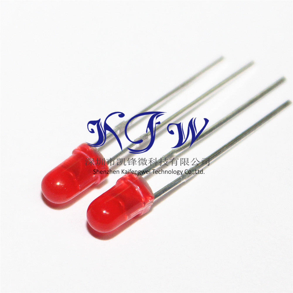 原装进口 Vishay现TLHR4401 LED 3MM 2.9MM 无边红发红300元1K