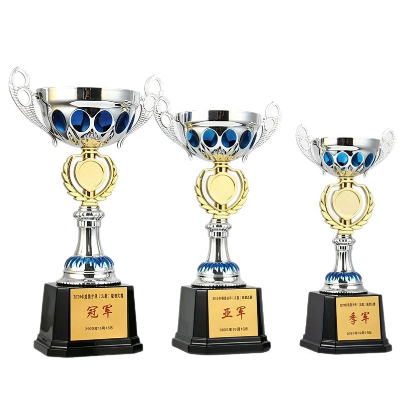 Fabricación de trofeos creativos Estudiantes Reunión anual de deportes de equipo de empresas Fútbol y baloncesto Ganadores de premios