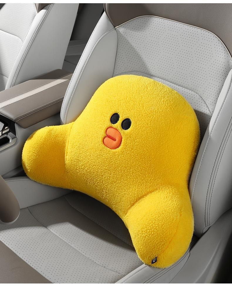 Car Lumbar Support Cushion for Driver's Seat, Cute Car Seat Cushion, Backrest Cushion