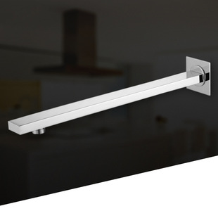 Cross-border wholesale stainless steel square shower arm open and concealed shower screen into the wall shower water inlet pipe