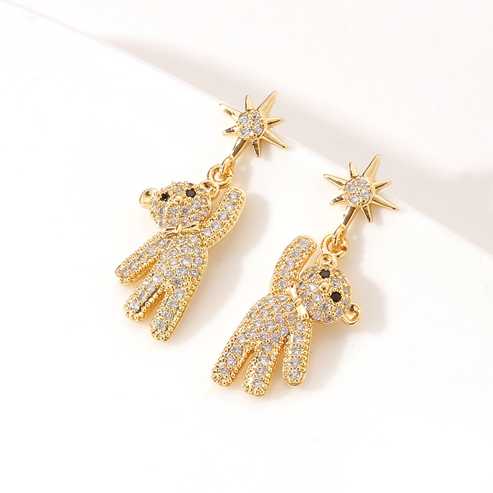 Cute copper creative earrings