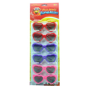 Valentine's Day heart-shaped glasses children's love heart-shaped glasses plastic small toys