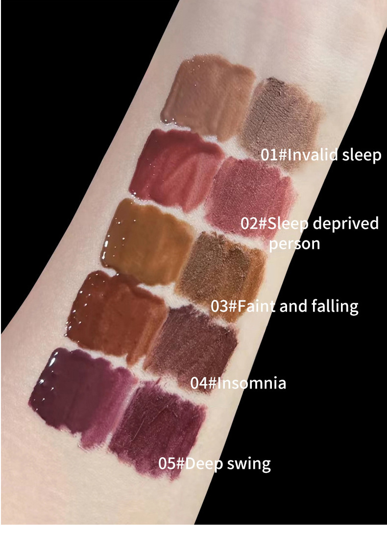 VIBELY, a double-headed water gloss mirror lip gloss, matte non-stick cup, matte lip gloss, whitening, film-forming and lip setting undefined