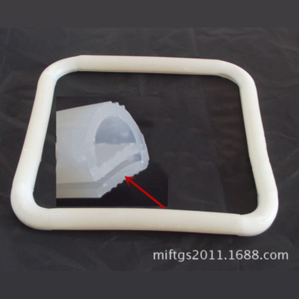 白透明硅胶框硅胶密封件条e型耐高温耐老化蒸箱用硅胶条量大可优