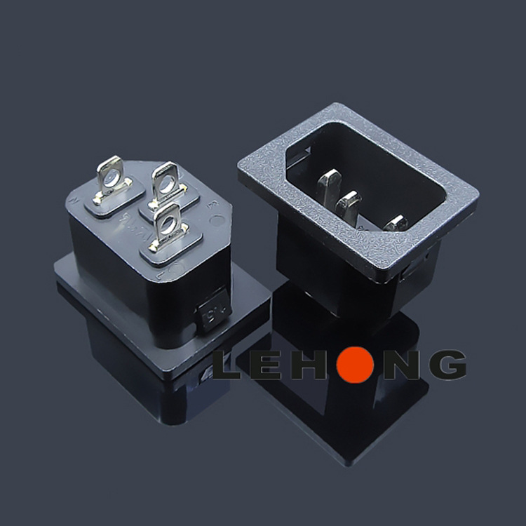 DE-14-3-15 安规AC插座/电源插座/品字插座/AC母座/器具插座