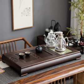 实木茶台套装茶具原木精雕框架四合一茶盘煮茶壶茶道茶海功夫茶桌