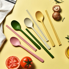 キッチン家庭用全包シリカゲルスプーン箸セットシリカゲルスプーン箸2点セット食器外付け補助食道具
