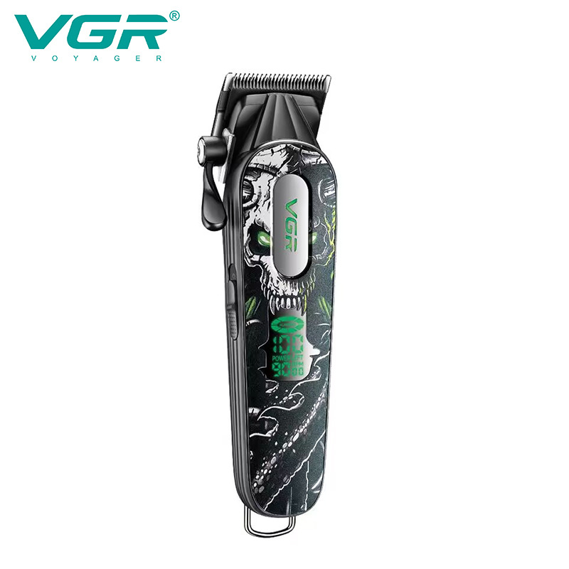 VGR279 Electric Hair Clipper High Speed 9000RPM Digital Display High Power Professional Hair Trimmer Cross Border_voghion.com