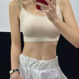 1637#新品工厂尾单美背文胸全固定杯乳胶杯细肩百搭内衣包邮