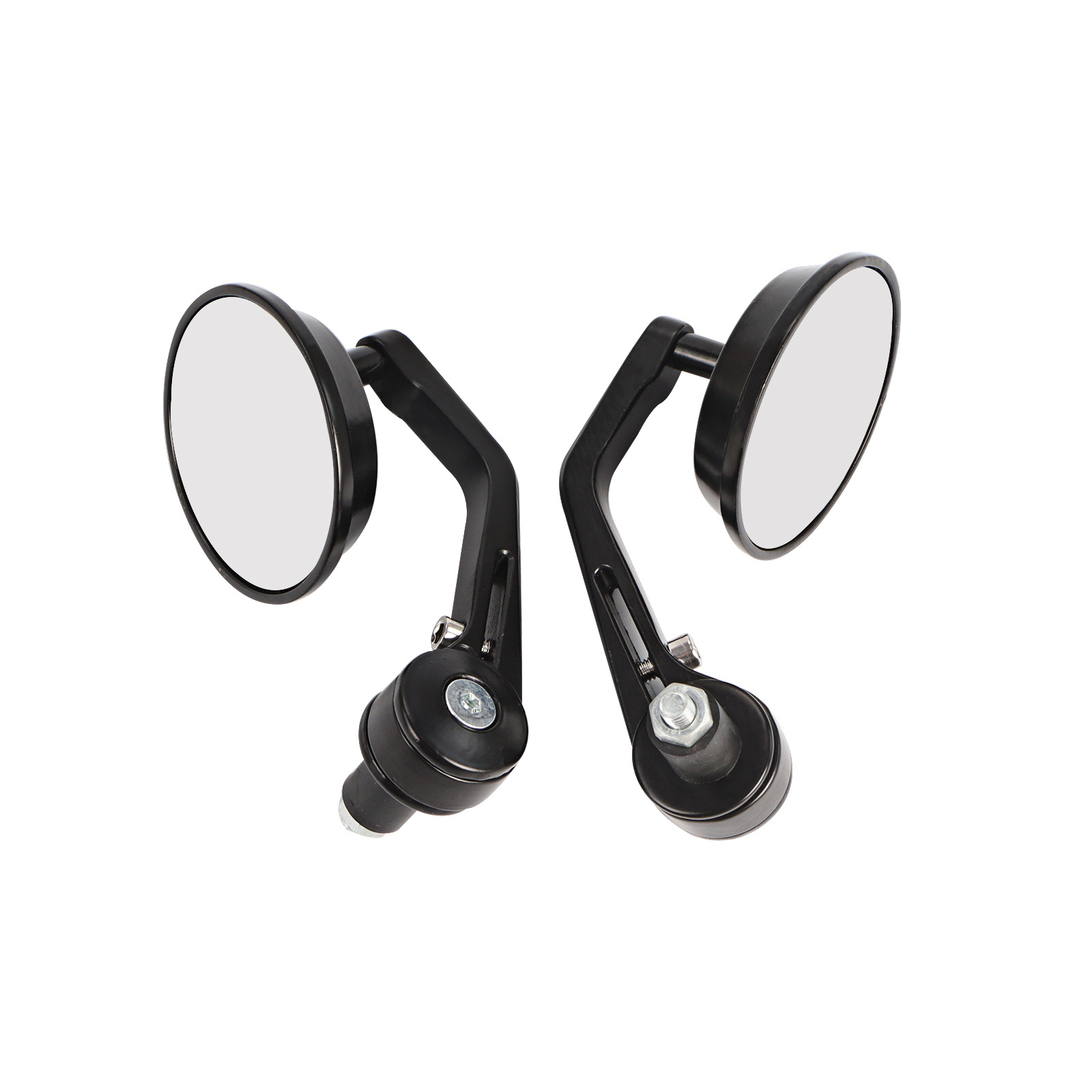Motorcycle rearview mirror 7/8 modified rearview mirror moped handlebar mirror 22mm all aluminum round handlebar mirror