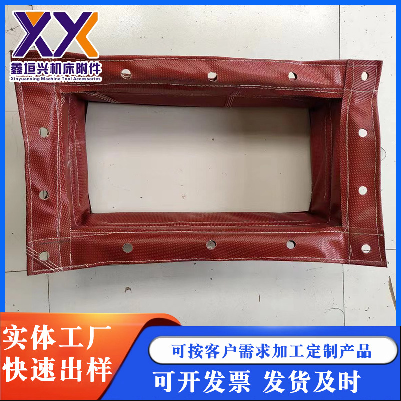 帆布硅胶布软连接阻燃耐高温风机软接头排烟除尘伸缩通风软管厂家