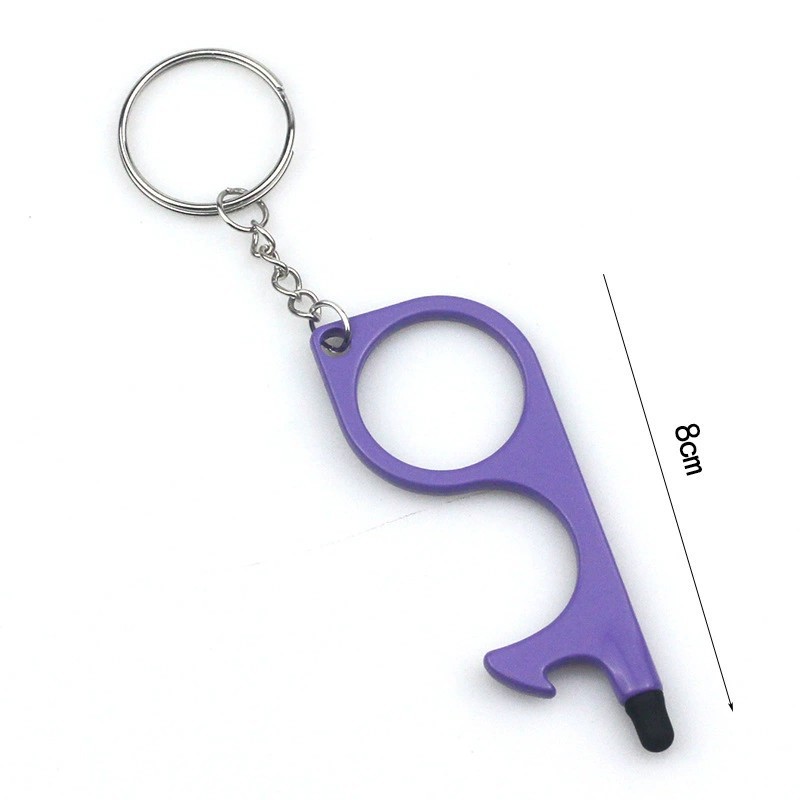 Simple Style Solid Color Alloy Plating Keychain display picture 2